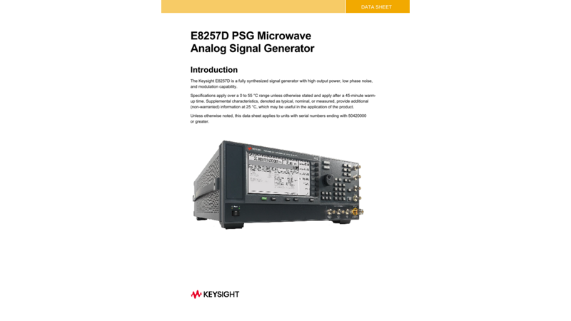 E8257D PSG Microwave Analog Signal Generator